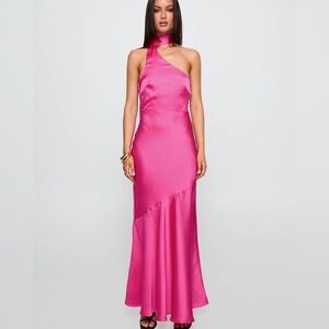 Elixaire Scarf Pink Maxi Dress Size small from Princess Polly